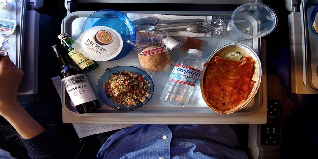 British Airways in flight meal