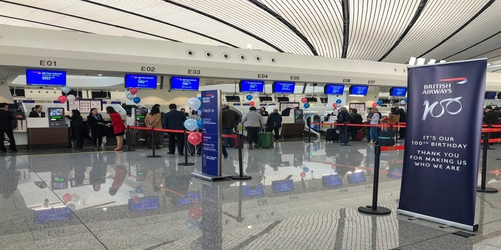 British Airways_check in counters at ZBAD