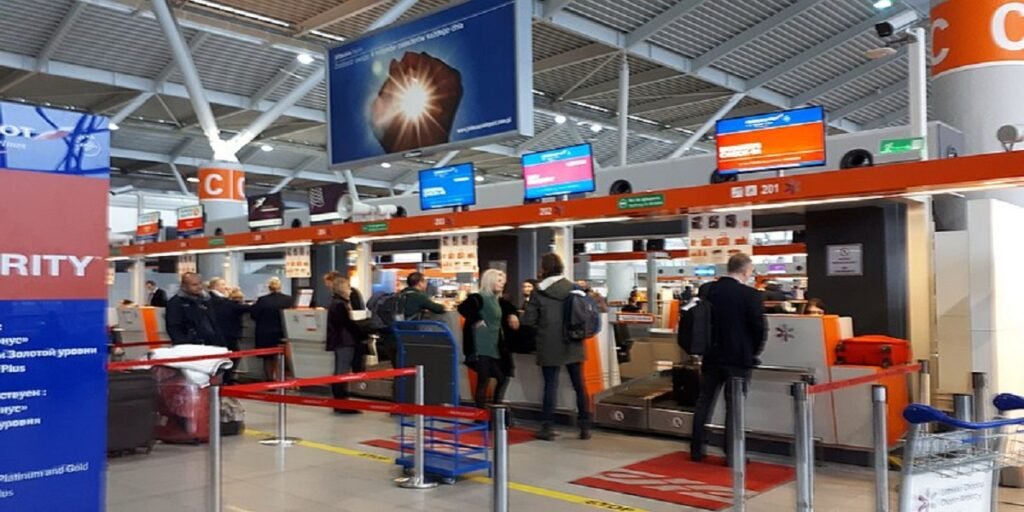 Aeroflot check-in at Chopin Airport