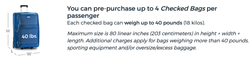 Allegiant Checked Baggage Policy