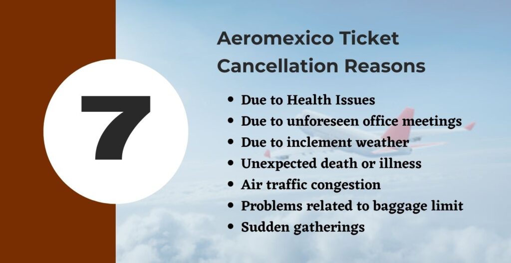 airfleetrating-Aeromexico Ticket Cancellation Reasons