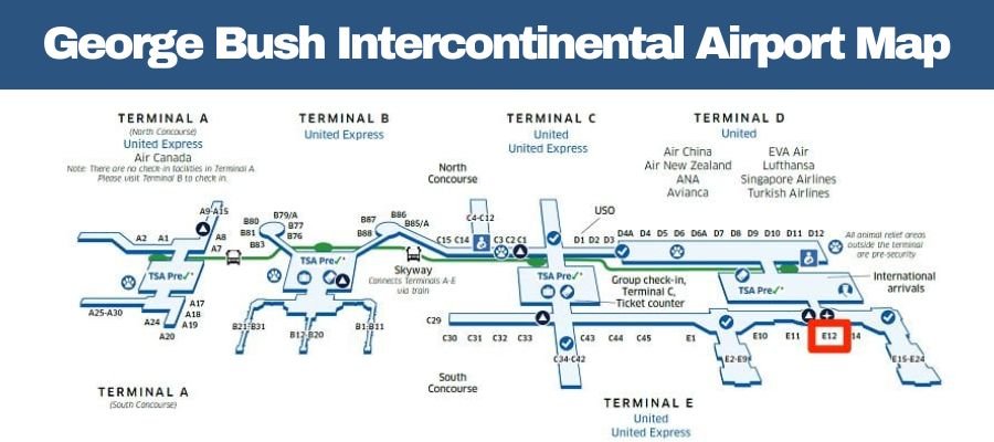airfleetrating-iah map airport